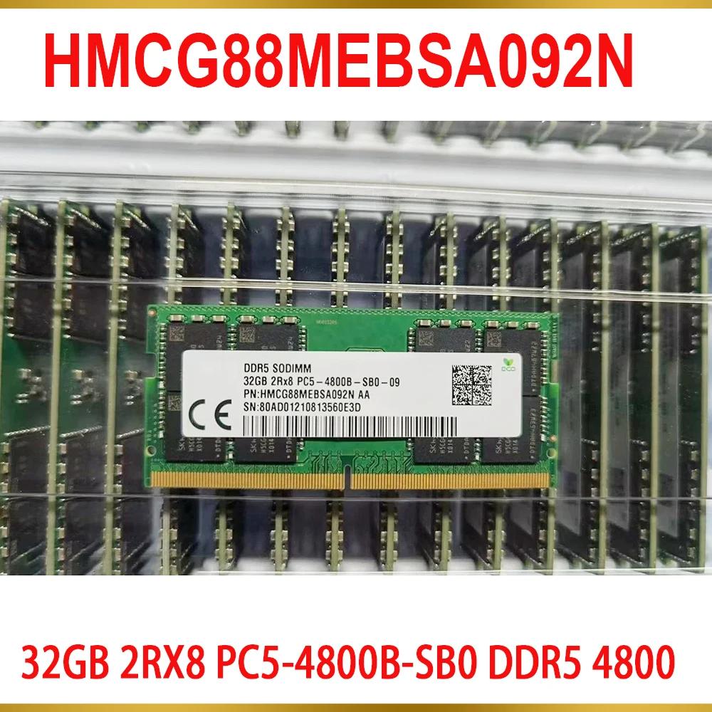 SK ̴н RAM 4800 Ʈ ޸, 32G, 32GB, 2RX8 PC5-4800B-SB0, DDR5, HMCG88MEBSA092N, 1 
